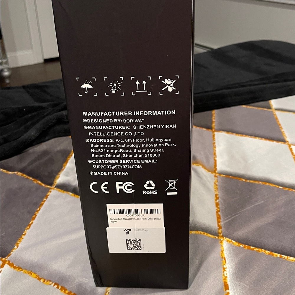 Black Shiatsu Massage Cushion - Picture 4 of 7
